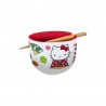 Bol à Ramen Hello Kitty Sanrio avec Baguettes