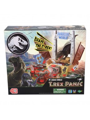 Boîte du jeu de société Jurassic World T-Rex Panic