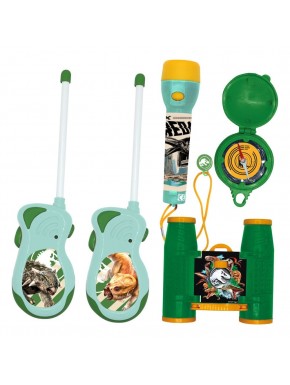 Set de jeu Jurassic World avec talkie-walkies, jumelles et plus.