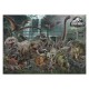 Boîte de puzzle Jurassic World 3000 pièces avec dinosaures épiques