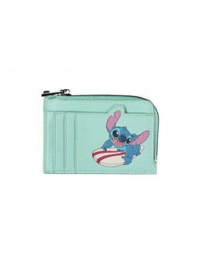Cartera de tarjetas Lilo y Stitch en color menta