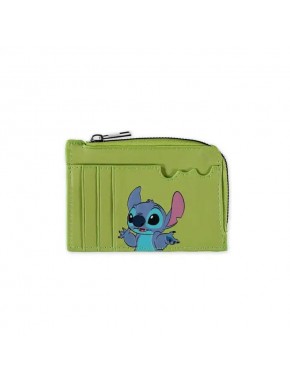 Cartera verde de Lilo & Stitch con ilustración de Stitch