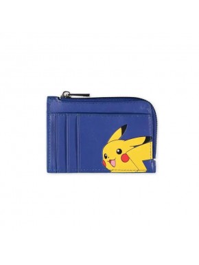 Cartera azul con Pikachu para tarjetas Pokémon