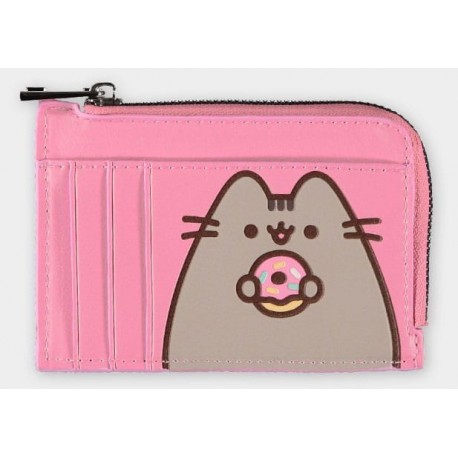 Porte-cartes rose Pusheen