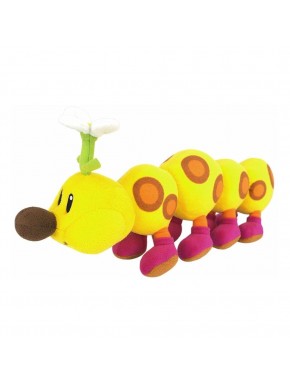 Peluche Wiggler Nintendo jaune de 14 cm avec des taches orange