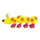 Peluche Wiggler Nintendo jaune de 14 cm avec des taches orange