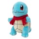 Peluche Squirtle Pokémon avec écharpe rouge, 20 cm