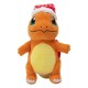 Peluche Charmander 20 cm avec chapeau de Noël
