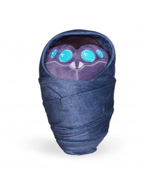 Peluche Destiny Fallen Baby enveloppée dans un tissu en denim