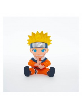 Tirelire Naruto Uzumaki 15 cm avec tenue orange et bandeau.