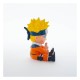 Tirelire Naruto Uzumaki 15 cm avec tenue orange et bandeau.