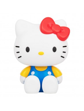 Hucha Hello Kitty de PVC con lazo rojo y traje azul