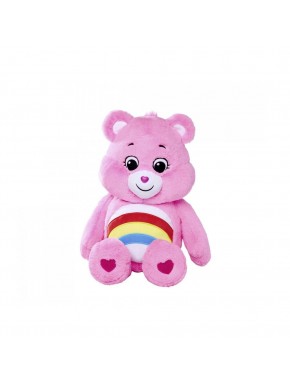 Peluche rose Cheer Bear 60 cm avec arc-en-ciel sur le ventre