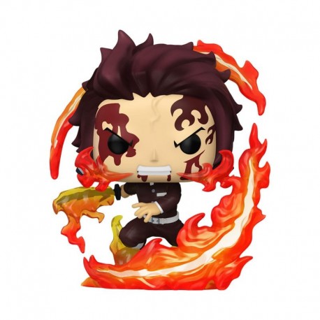 Figura Funko POP! Tanjiro Kamado com chamas
