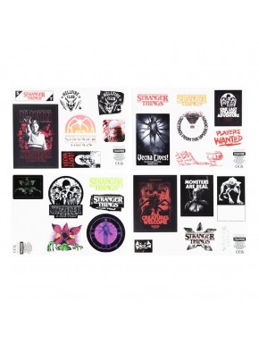 Autocollants Stranger Things brillants dans le noir