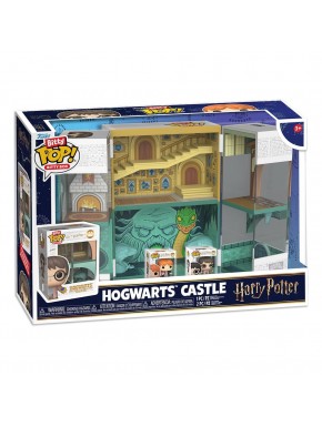 Caixa Harry Potter Bitty POP! com cena de Hogwarts