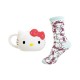 Set de taza y calcetines de Hello Kitty con diseño 3D