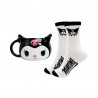 Ensemble Tasse 3D et Chaussettes Kuromi Sanrio (330 ml)