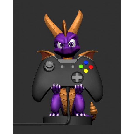 Soporte Cable Guys de Spyro de 20 cm sosteniendo mando de videojuegos