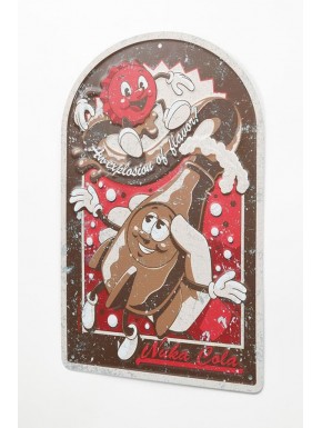 Placa de metal vintage Fallout Nuka Cola 30 x 45 cm