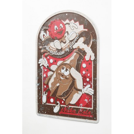 Placa de metal vintage Fallout Nuka Cola 30 x 45 cm