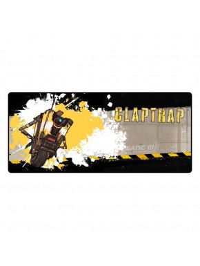 Tapis de souris Borderlands Claptrap en tons jaunes et noirs