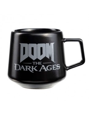 Taza negra Doom The Dark Ages de cerámica