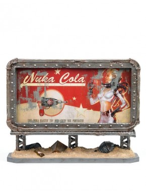 Cartel publicitario de Fallout con diseño de Nuka Cola