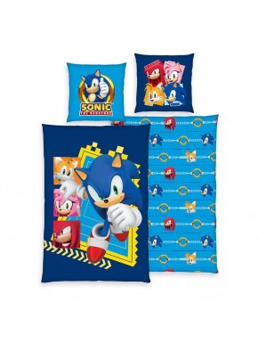 Parure de lit Sonic avec coussin et couverture