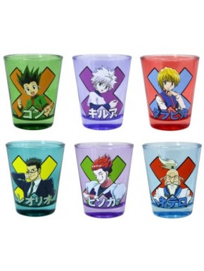 Set de 12 vasos de chupitos de Hunter x Hunter con personajes