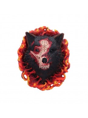 Decoración mural de Mephisto en poliresina de Diablo IV.