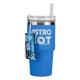 Vaso azul Astro Bot con paja de 600 ml