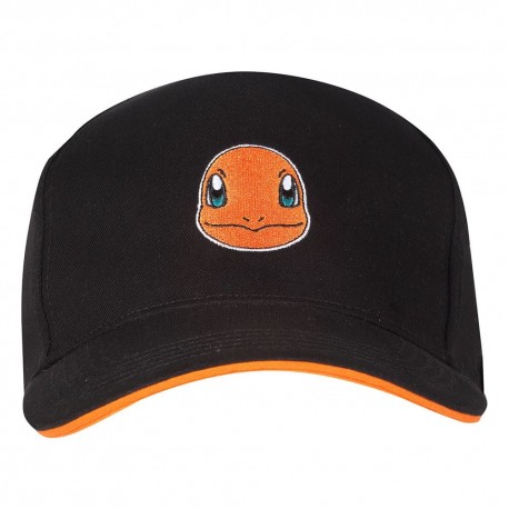 Casquette de baseball noire avec Charmander Pokémon