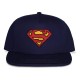 Gorra azul marino con logo de Superman bordado