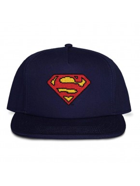 Gorra azul marino con logo de Superman bordado