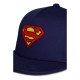 Gorra azul marino con logo de Superman bordado