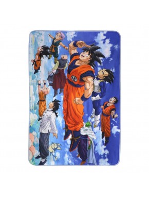 Manta polar Dragon Ball Super Universe com personagens