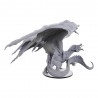Miniatura não pintada Dragão Vermelho Adulto Tyrant D&D 18 cm