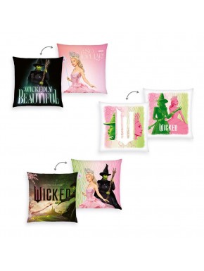 Conjunto de 3 almofadas Wicked 40 cm com licença oficial