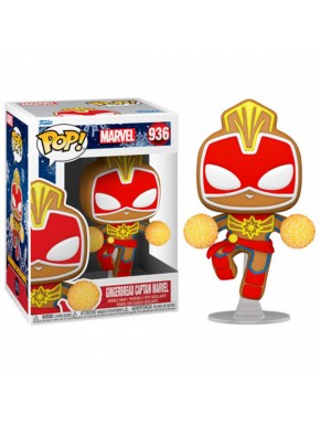 Funko Pop de Natal Capitã Marvel biscoito de gengibre