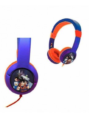 Auriculares Dragon Ball Super Goku y Beerus ajustables para niños