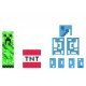 Figura Creeper Minecraft con bloques de TNT