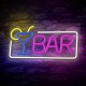 Lámpara neon LED BAR con diseño moderno