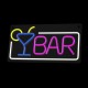 Lámpara neon LED BAR con diseño moderno
