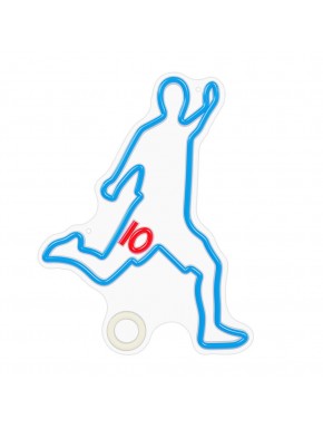 Lámpara Neon LED Forever Plexi con figura de futbolista