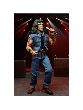 Figura articulada Bon Scott de AC/DC en escenario