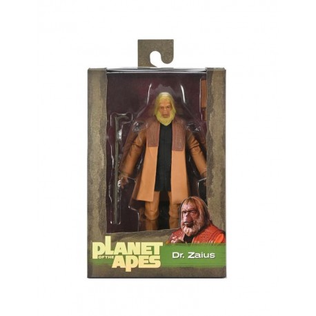 Figura Dr. Zaius 18 cm Neca com bastão e garrafa