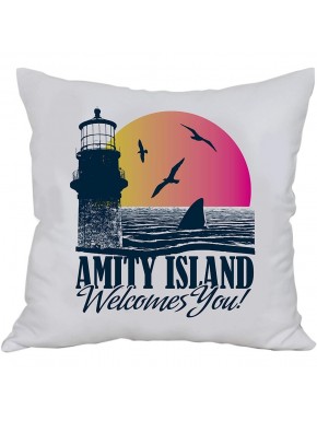Cojín cuadrado Tiburón Amity Island diseño SD Toys