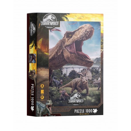 Caja del puzzle de 1000 piezas de Jurassic Park
