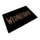 Capacho preto 60x40 cm com logo Wednesday
